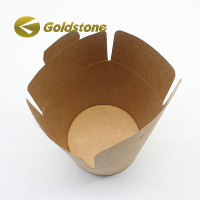 Настроенный логотип Kraft Take Away Бумажная чашка Take Out Контейнеры для еды Настройка
